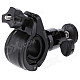 Universal Motorcycle Bicycle Swivel Mount Holder for GPS / Interphone / Camera - Black