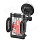 Universal 180 Degree Rotational Car Mount Holder w/ Suction Cup for GPS - Black