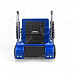 Truck Model Style Mini Portable MP3 Player Speaker w/ TF / USB / FM - Blue + Silver + Black