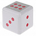 Plastic Dice Style Rotary Top Ashtray - Silver + Red + White