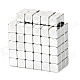 Cube Style NdFeB Magnet Pieces - Silver (4 x 4 x 4mm / 100 PCS)