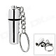 Simple Stainless Steel Cigar Punch w/ Keychain - Silver