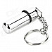 Simple Stainless Steel Cigar Punch w/ Keychain - Silver