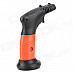 6200 Windproof 1300'C Dual Flame Lockable Butane Jet Lighter Torch w/ Base Holder - Coral + Black