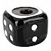 Creative Dice Style Decorative Ceramic Ashtray - Black + White