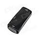 E-129 HDMI Female to VGA Female and Audio Adapter w/ 3.5mm Port - Black