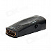 E-129 HDMI Female to VGA Female and Audio Adapter w/ 3.5mm Port - Black