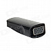 E-129 HDMI Female to VGA Female and Audio Adapter w/ 3.5mm Port - Black