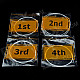 Strings & Plectrum Set for Ukulele - White + Blue + Yellow + Black