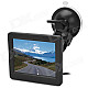 3.5" Display Screen Car Rear-View Stand Security Monitor w/ 2-CH AV Input