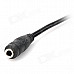 3.5mm Female to 2-3.5mm Male Audio / Video Cable for Laptop / Desktop - Black + Pink + Green (22cm)