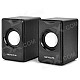 SENICC SN-418S Speakers for Laptop / Cellphone - Black +Silver