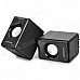 SENICC SN-418S Speakers for Laptop / Cellphone - Black +Silver