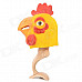 A-056 Funny Rooster Head Latex Headgear for Halloween / Christmas / Costume Ball - Red + Yellow