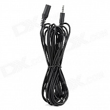 3.5mm Male to Female Audio Connection Cable - Black (5m)