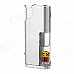 SZ-10 Stylish Sparkling Crystal Decorated Windproof Butane Gas Lighter w/ LED Light - Silver