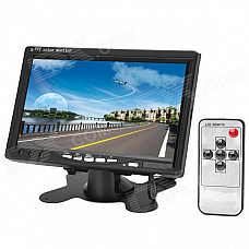7" TFT LCD 2-CH Digital Rear View Monitor w/ Remote Controller (PAL / NTSC)