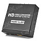 HDMI to AV NTSC / PAL HD Video Audio Converter - Black + White