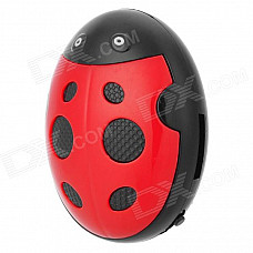 HYTJK007 Beetle Style Rechargeable 3.5mm Jack MP3 Player w/ TF Slot / Mini USB - Red + Black