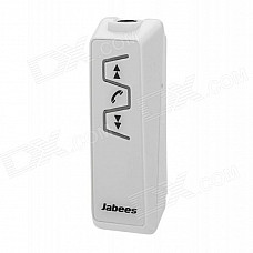 Jabees IS901 Universal Bluetooth V3.0 Clip-on Stereo Headset w/ Microphone - White + Black