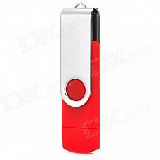 Cellphone External USB / Micro USB Flash Drive - Red + Silver (32GB)