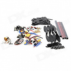 X525*4 Quadcopter + 4 Motors + 4 Support Propellers + 4 Electronic Speed Controllers DIY Set - Black