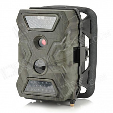 S-105 2.0" LCD 5.0 MP Waterproof IR Night Vision Outdoor Hunting Camera - Camouflage Grey