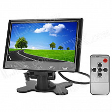 ZnDiy-BRY AC-7003CB 2-CH 7" Touch Button Screen LCD Screen Display - Black