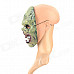 SS-01 Stylish Halloween's Makup Terrible PVC Facial Mask - White + Army Green + Brown