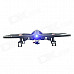 FeiLiTe H07NC 2.4GHz 4-CH Radio Control UFO with Gyro & Camera - Black + Red (Large Size)