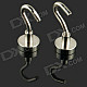 D16mm NdFeB Magnetic Hooks - Silver (2 PCS)