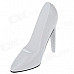 Fashionable High-Heeled Shoes Style Gasoline Lighter - White