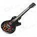 Fashionable LED Light Guitar Style Butane Lighter - Black