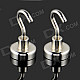 D25mm NdFeB Magnetic Hooks - Silver (2 PCS)