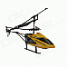 Frestech Yi W8005 3.5-CH IR Remote Control Aluminum Alloy R/C Helicopter - Yellow