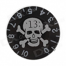 Skull Pattern LP Knob William Potentiometer Cap - Black (6mm)