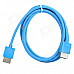 1080P 3-in-1 HDMI Male to Male Connection Cable w/ Mini HDMI & Micro HDMI Adapters - Blue + Black