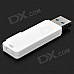 Mini Portable High Speed USB 3.0 to TF / Micro SDSlot Card Reader - White (128GB Max.)