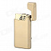 AOMAI AM-136 Rhinestone Fish Pattern Windproof Butane Gas Jet Lighter - Golden