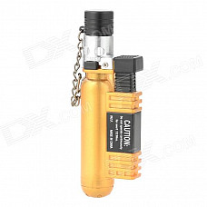 AOMAI AM-136 Windproof Butane Gas Jet Lighter - Golden Yellow + Silver