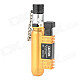 AOMAI AM-136 Windproof Butane Gas Jet Lighter - Golden Yellow + Silver