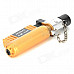 AOMAI AM-136 Windproof Butane Gas Jet Lighter - Golden Yellow + Silver