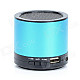 HS-X2 Rechargeable Aluminum Alloy Media Player Speaker w/ USB 2.0 / TF / FM - Blue + Black