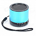 HS-X2 Rechargeable Aluminum Alloy Media Player Speaker w/ USB 2.0 / TF / FM - Blue + Black