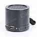 HS-X2 Rechargeable Aluminum Alloy Media Player Speaker w/ USB 2.0 / TF / FM - Black