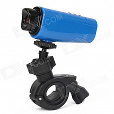 Z-071 Waterproof 5.0 MP 1080p Sport Camera w/ Loop Recording + Motion Detection + TF - Blue