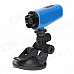 Z-071 Waterproof 5.0 MP 1080p Sport Camera w/ Loop Recording + Motion Detection + TF - Blue