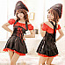 Pirate Role Clothing for Halloween Costume Party - Black + Red (Free Size)