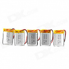 502030 Replacement 3.7V 240mAh 30C Batteries for R/C Aircraft - White (5 PCS)