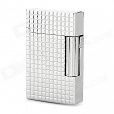 1300 Centigrade Dual Flame Butane Gas Lighter - Silver